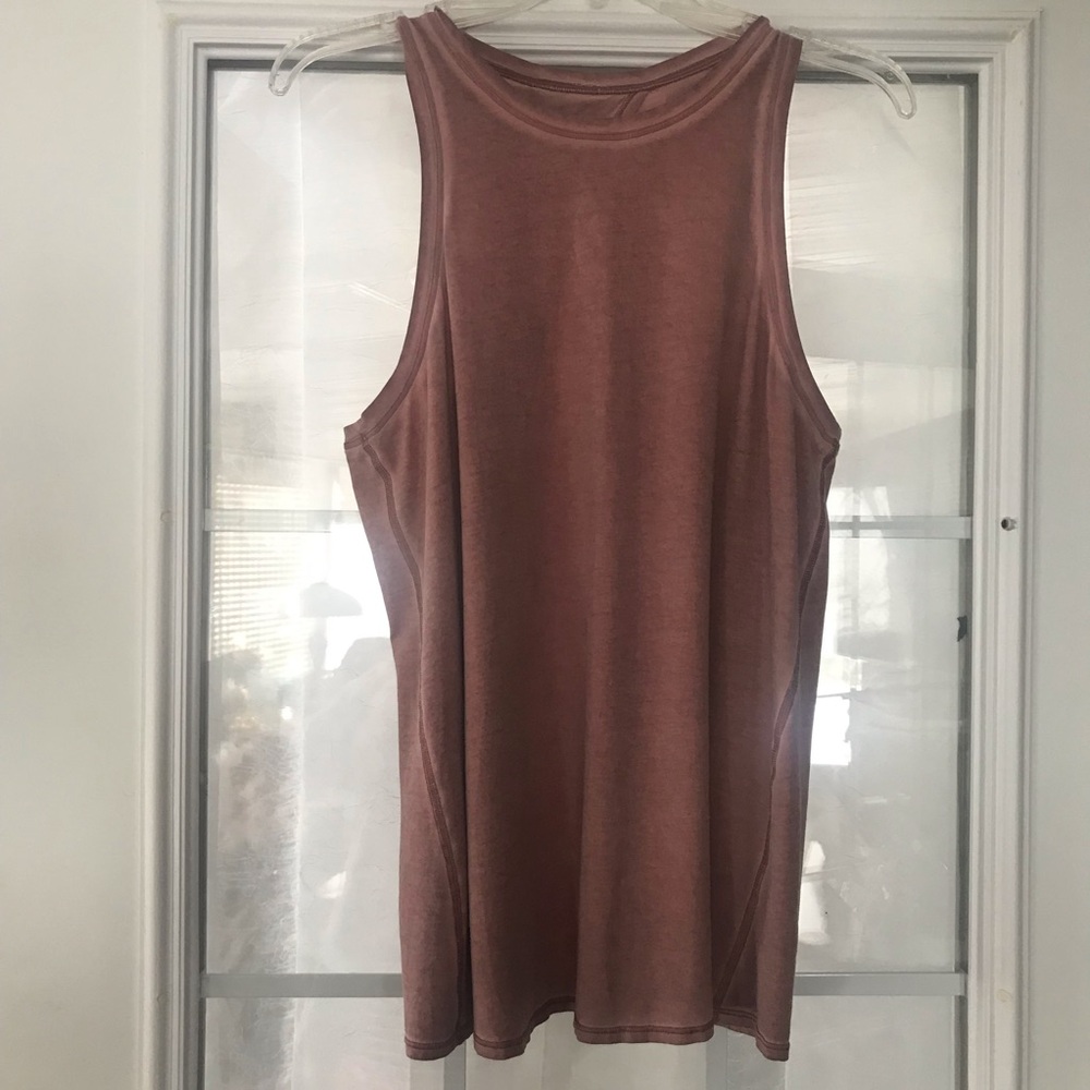Lululemon Sleeveless Open Back All Tied Up Mauve Tank Top